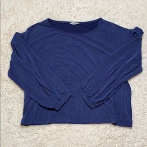 Madewell Long Sleeve navy balloon sleeve size Large